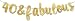 40 & Fabulous Gold Glitter Banner - Happy 40th Birthday Party Banner - 40th Wedding Anniversary Decorations - Milestone Birthday Party Decorations
