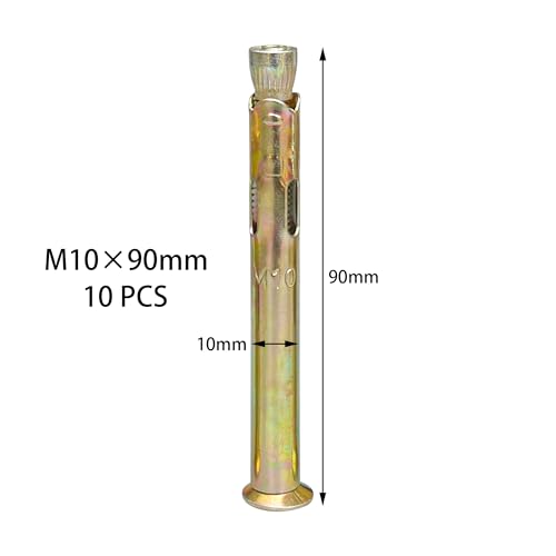 10 PCS Metal Expansion Bolts – Flat Head Cross Drive De...