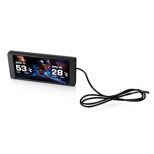 Thermaltake 6.0 Inch LCD Screen Kit; 1480x720p; TTRGBPlus 3.0 Supported; Type-C to USB (9-Pin); Standalone; Black; AC-079-OO1NAN-A1 by Thermaltake - Used condition - US$67.12
