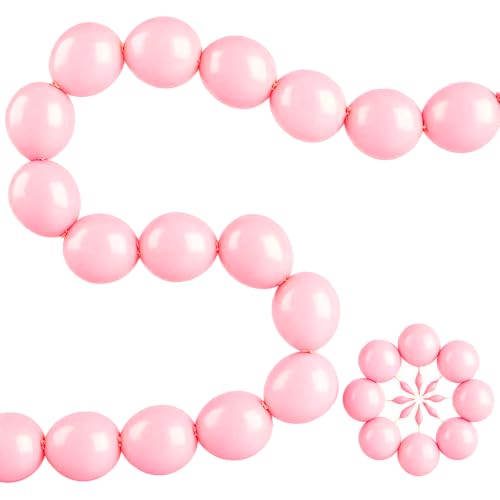 Image of Pink Link Balloons 6 Inch 120 Pcs Latex Quick Linking Balloon for Birthday Wedding Party Festival Decorations