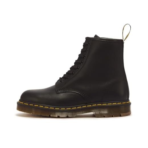 Dr. Martens 1460 Originals 8-Eye, Unisex, Black, Soft Toe, Slip Resistant, 6 Inch Work Boot (4.0 MW)