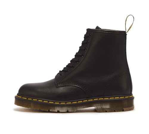 Dr. Martens 1460 Originals 8-Eye, Unisex, Black, Soft Toe, Slip Resistant, 6 Inch Work Boot (10.0 MW)