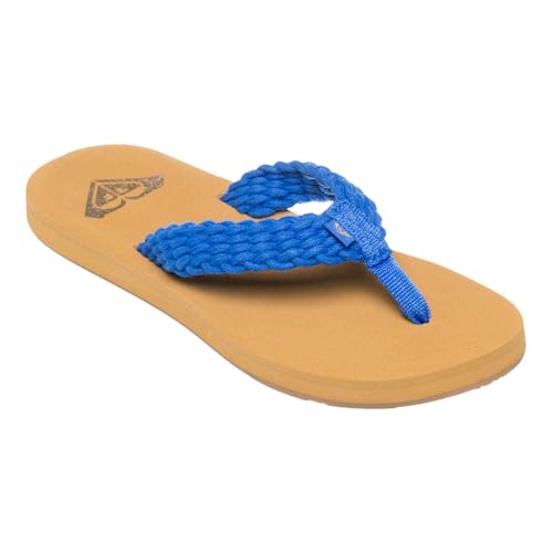 Image of Roxy Porto Women's Rope Strap Sandal, blue, 8 US
