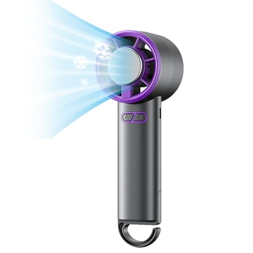 Mini ventilateur turbo portable et rechargeable USB avec bloc de glace - 2