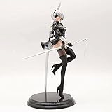 nier automata 2b figure 1/6 ▶ Modelo de personaje realista: el acabado de alta calidad, la pintura de alta definición y el proceso de corte preciso hacen que este modelo de juguete sea más realista e impresionante. Decoración en escritorio o coche.