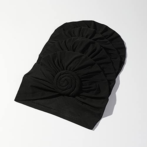 Image of KYNARI Turban Head Wraps for Women, Pretied Stretch Bonnet Hair Wrap | African Knot Turban Hats Pre Twist Headwear Soft Head Scarf Elastic and Breathable Head Covering Cancer Caps for Black Women