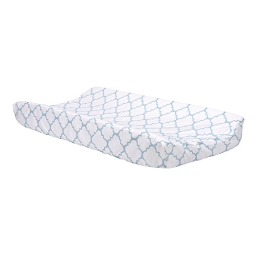 Trend Lab Blue Sky Quatrefoil Changing Pad Cover