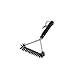 MINGZE Métal Inoxydable de Brosse de Gril de 12 Pouces Triangle, Brosse de Nettoyage de Gril, Sécuritaire pour Toutes Les barbecues, Durable et Efficace, Meilleur Cadeau Accessoires de grillades