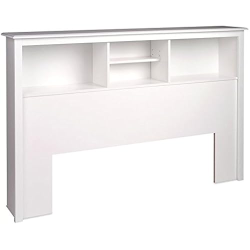 Prepac Full / Queen Bookcase Headboard, White