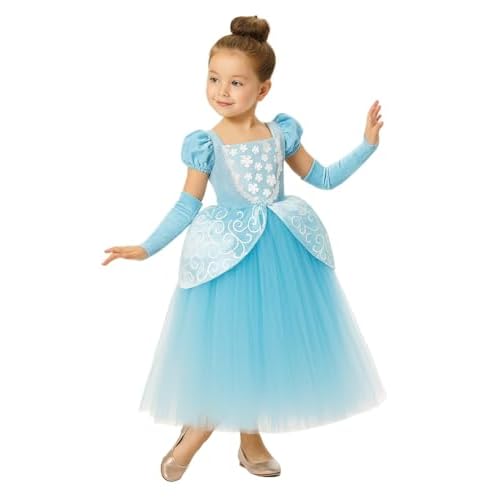 Cinderella Dress for Girls Princess Costume Halloween Party Dress up Blue