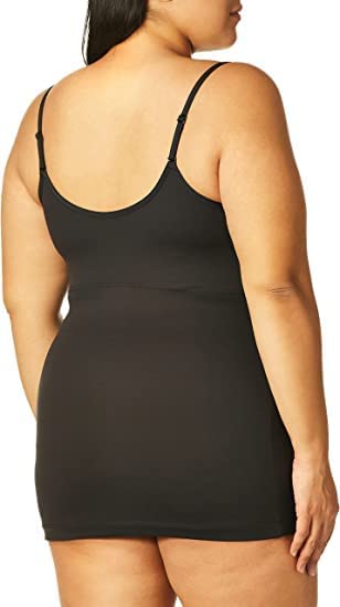 Image of SHAPERX Camisole for Women Adjustable Long Spaghetti Strap Tank Tops Lightweight Cami Undershirts Pack of 1 Plus Size