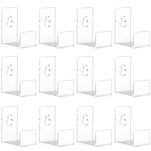 Yiditthope Clear Acrylic Display Shelf, 12 Pack Wall Mout Holder For Album, Vinyl Record, Funko Pop, Card Collection, Magazine Display Shelves thumb #2