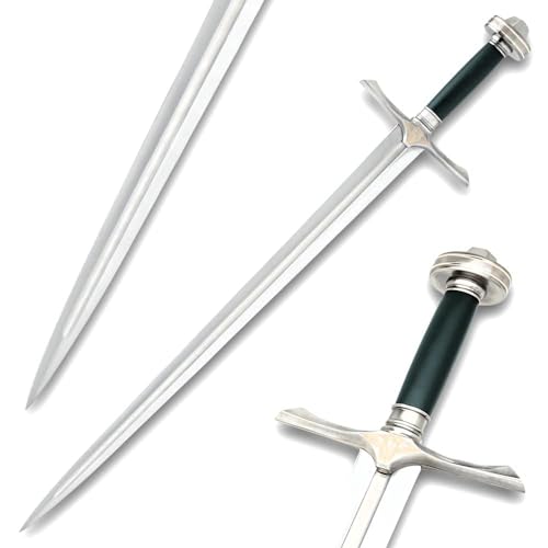 United Cutlery The Sword of Faramir | Lord of the Rings Licensed Replica | Antique Steel Finish | Wall Display Plaque | LOTR Merchandise Certificate of Authenticity | Full Size Movie Prop Collectible