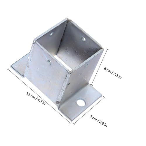 Base para poste de plata en acero inoxidable de alta resistencia para barandillas 2