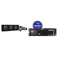 be quiet! BW012 Silent Loop 2 360 mm, Schwarz &amp; Samsung 980 PRO 1 TB PCIe 4.0 (bis zu 7.000 MB/s) NVMe M.2 (2280) Internes Solid State Drive (SSD) (MZ-V8P1T0BW)
