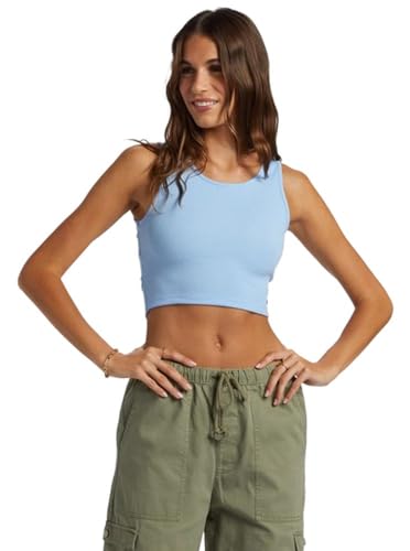 Roxy-Womens-Good-Keepsake-Cropped-Tank-Cutout-Crop-Top Roxy Women's Good Keepsake Cropped Tank, Cutout Crop Top - Image 1