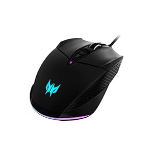 acer Predator Cestus 335 Gaming Maus (19.000 DPI, 400 IPS Tracking, 10 programmierbare Tasten, 0, 5 ms Reaktionszeit, RGB Beleuchtung) schwarz/blau