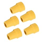 Punte Per Stampella, 5 Pezzi Punte Per Stampella Texture Pneumatico 22mm Punte Per Canna Antiscivolo Punte Per Canna In Gomma Sicure Resistenti All'usura Anticorrosione Punta immagine