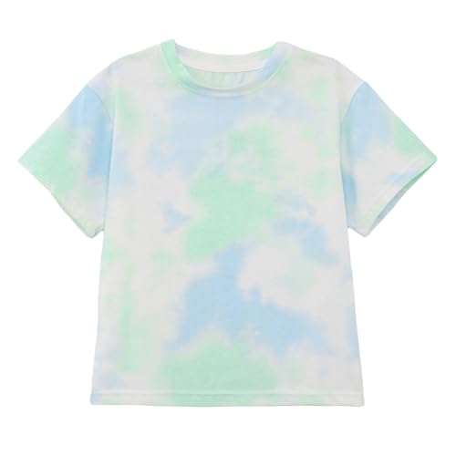 YiZYiF Round Neck Shirts for Girls Pullover Tops Summer T Shirt School Clothes Casual Blouse2