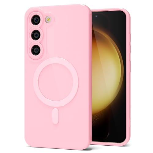 Coque silicone Magsafe Samsung S23 Plus brillante pour sublimer le style des femmes actives
