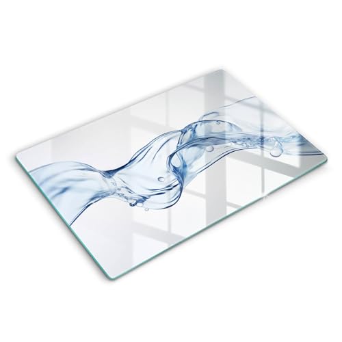Planche à Découper Induction Wallfluent 80x52cm Eau cristalline - Protection de Plaque