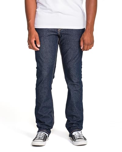Volcom Men's V Vorta Stretch Denim Pant-Slim Fit, Comfortable & Flexible, Durable Cotton Blend Jeans for Casual or Everyday Wear, V Rinse