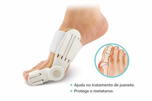 Corrector de juanetes con bisagra flexible para alivio de presion 3