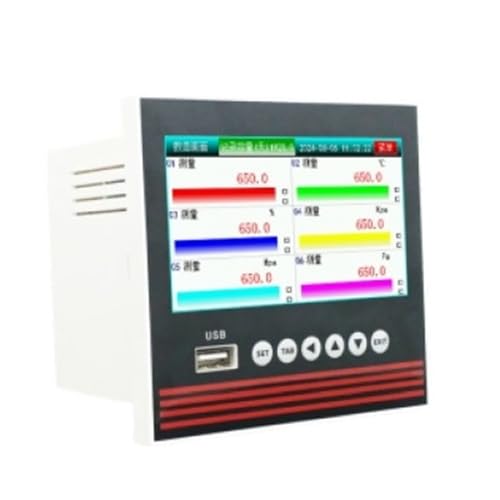 12-Channel Industrial-Grade paperless Recorder, Fully Isolated 4-20mA Temperature Recorder(4-Channel Isolation)