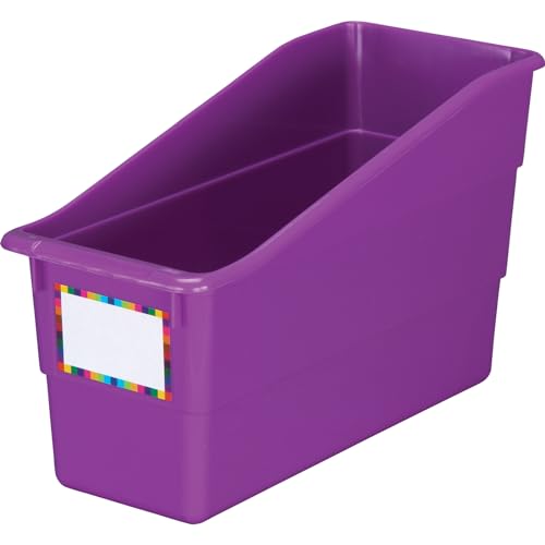 Image of Really Good Stuff Durable Book & Binder Holders, 12-Pack, Purple | 5.5 inch x 12.5 inch x 7.5 inch, Classroom Organization, Storage Solution, Sturdy & Versatile