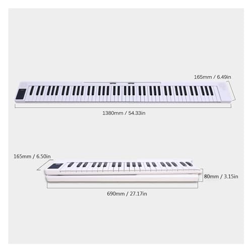 Électronique clavier Piano Piano Numérique Pliable Portable À 88 Touches, Clavier Électronique Multifonctionnel, Instrument Pour Étudiants (Color : White) - Les Beatles, Paul McCartney, John Lennon, RIngo Starr, George Harrison Électronique clavier Piano Piano Numérique Pliable Portable À 88 Touches, Clavier Électronique Multifonctionnel, Instrument Pour Étudiants (Color : White) – Image 5