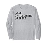 Photo Gallery eat kitesurf repeat - kitesurfer kiteboarding maglia a manica Photo Gallery eat kitesurf repeat - kitesurfer kiteboarding maglia a manica