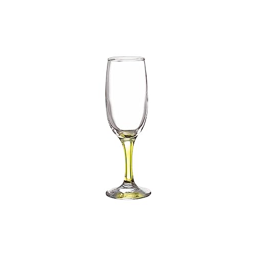Image of CELLO D'Ziner Empire Glass Tumbler| Water, Beer, Juice Glass| Set of 6| 220ml, Multicolour