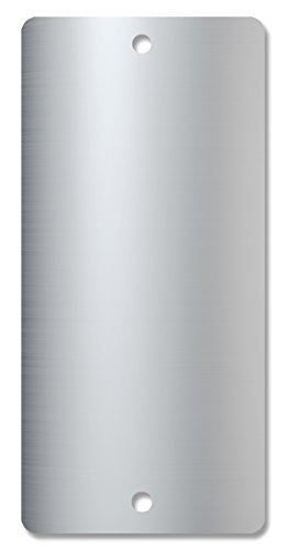 Étiquette d'identification aluminium Accuform TWB647 inaltérable par gravure manuelle