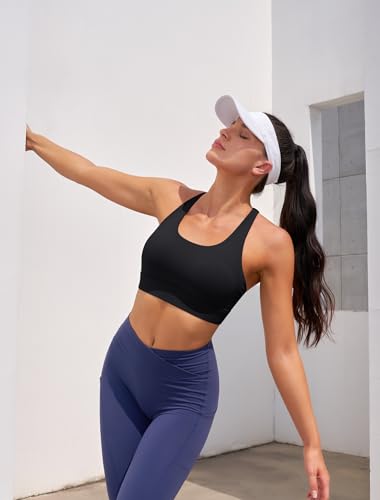 Image of Sports Bras for Women High Support Large Bust Strappy Workout Tanks Tops
