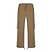 Men Cargo Sweatpants Loose Casual Work Pants Joggers Open Bottom Drawstring Cargos Athletic Cotton Straight Sweat Pant Men Cargo Pants with Pockets Khaki L