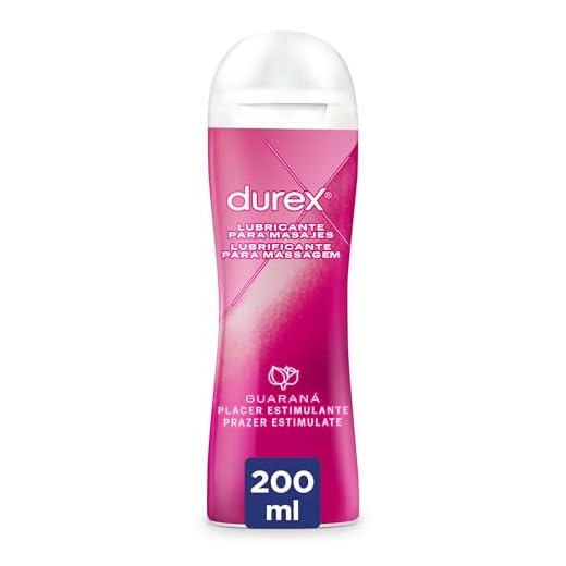 Durex Wärmend Gleitgel auf Wasserbasis – Sanftes Gleitmittel mit wärmendem Effekt – 1 x 100 ml in der praktischen Dosierflasche 10 Durex Gleitgel 2-in-1 Massage Guarana – Wasserbasiertes Gleitmittel mit anregenden Guaranaextrakten für sinnliche Intimmassagen – 1 x 200 ml im Spender