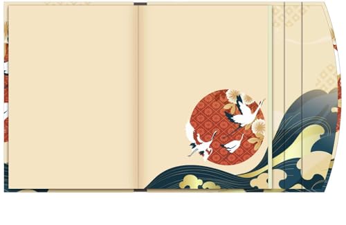 N NEUMANNVERLAGE, Japanese Papers 2025 Diary, 16 x 22 cm, Pocket Calendar with Magnetic Closure and Ribbon Bookmark - Image 2