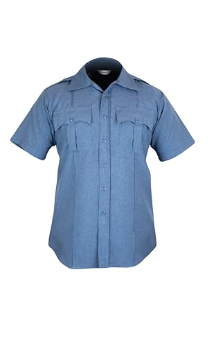 Image of First Class 100% Polyester Short Sleeve Men's Uniform Shirt White