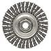 Dynabrade Steel Wheel Brush - 0.02 in Bristle Dia Arbor Attachment - 4 in OD & 20000 Max RPM - 78807 [PRICE is per EACH]