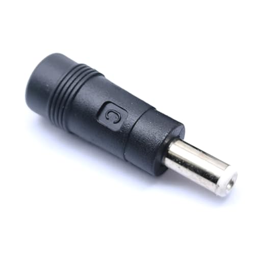 Gnbzxce 5.5x2.1mm Female to Round Head 4.0x1.7mm Male Socket Connector Adapter Laptops Power Charging Converter