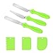 Produktbild iTGOOS 6 Stück Streichpalette Set Winkelpalette Set Icing Smoother Kuchen Spatel Set Für Verteilen Von Sahne Backen Von Kuchen Und Kuchen Dekorieren