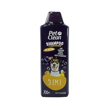 Shampoo para Cães 5 em 1-700ml, Pet Clean