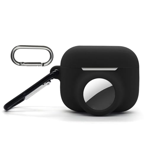 Airpods Pro 3�p�L�����[�P�[�X�AAirtag�z���_�[�J�o�[�t���A�G�A�^�O�p�V���R��GPS�g���b�J�[�J�o�[�z���_�[�A�\�t�g�ϏՌ��A���h�~�����h�~�A�J���r�i�t���A�u���b�N�B