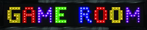 American Art Decor Framed Led Sign - Vintage Neon Sign - For Bar, Man Cave, Garage, Game Room & More (Game Room Multi, 6” X 31” X 11”) #TOP9