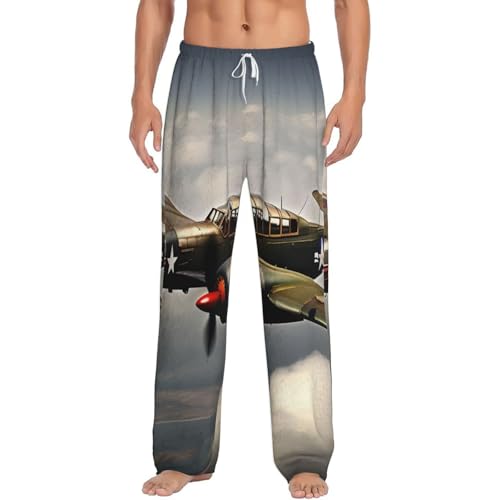 Pyjama avion Seconde Guerre mondiale homme pour des soirées cocooning