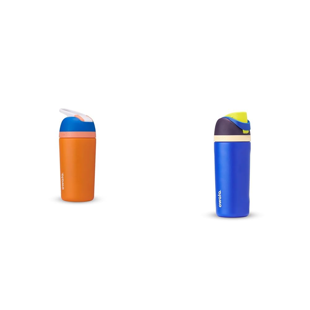 owala 16oz キッズ用 水筒 メタルストロー2本付き Amazon.com: Owala Kids FreeSip Insulated Stainless Steel
