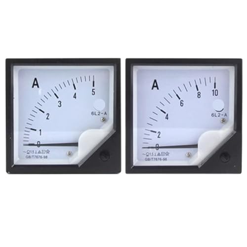 Panneau de compteur analogique à aiguille stable CA 6L2-A de dimension 80 x 80 mm