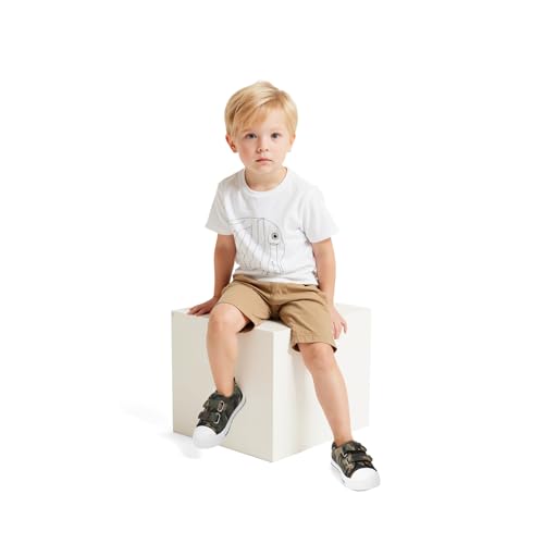 Image of K KomForme Toddler Shoes, Hook & Loop Canvas Sneakers for Boys and Girls | Slip-on, Lightweight, Comfortable
