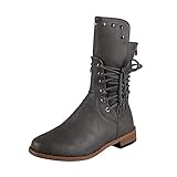 🏃‍♂Modedesign: Stiefel/Schnürstiefel/Kniehoch Stiefel /Schnüren Schuhe/Kniehohe Stiefel sind klassische Stile, modern und modisch. Egal, was Sie tragen, Jeans, Jacken und Röcke können mit verschiedenen Kleidungsstilen kombiniert werden, um sich gegenseitig zu ergänzen.