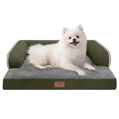 Cama pequena para cães ortopédica lavável para gatos de espuma viscoelástica sofá pequeno para ambientes internos confortáveis para animais de estimação com capa removível à prova d'água e fundo